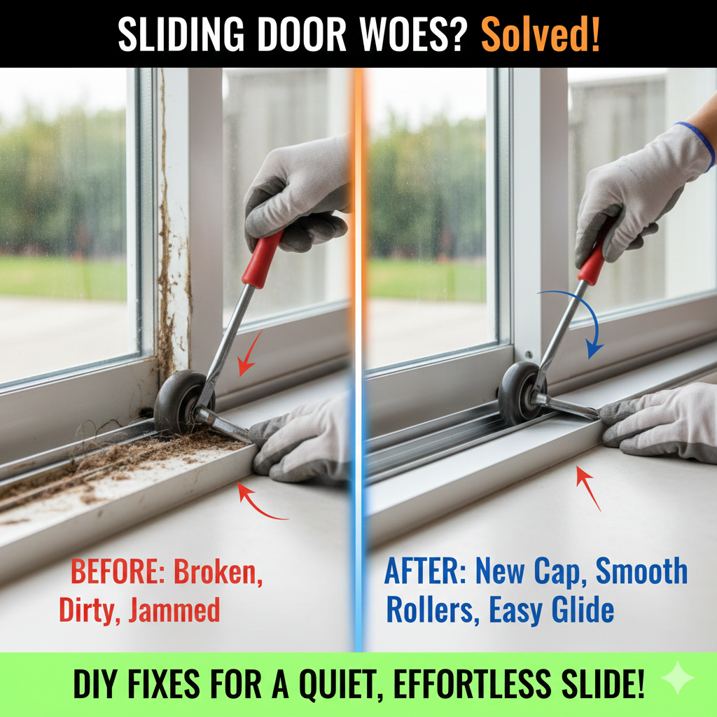 How to Repair Broken Sliding Door Tracks