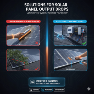 Solutions for Solar Panel Output Drops