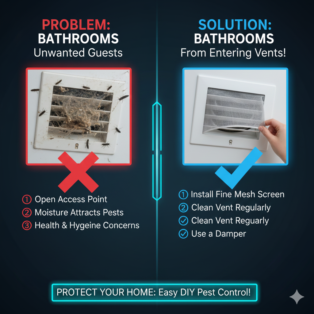 How to Stop Insects Entering Through Bathroom Vents