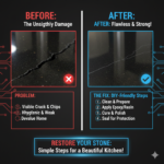 How to Fix Cracked Granite or Marble Countertops