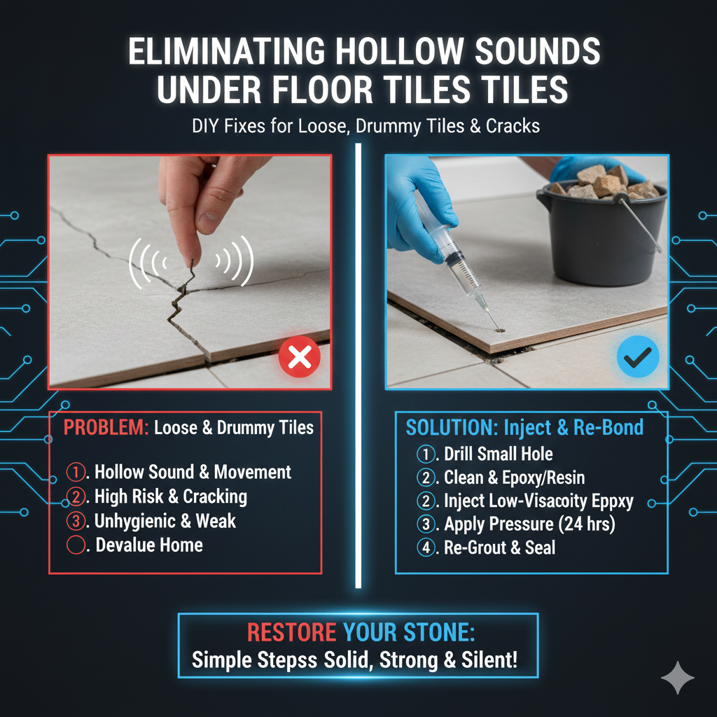 Eliminating Hollow Sounds Under Floor Tiles
