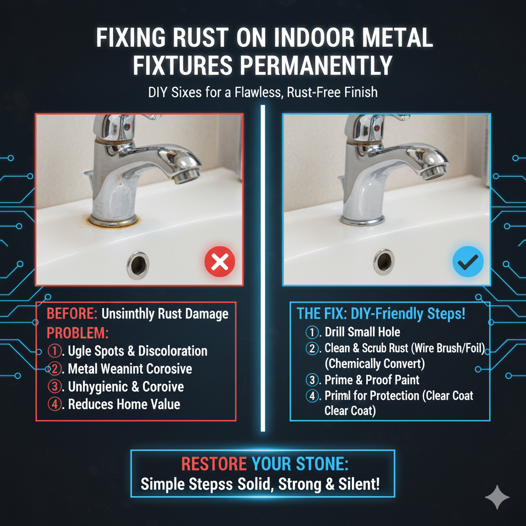 Fixing Rust on Indoor Metal Fixtures Permanently