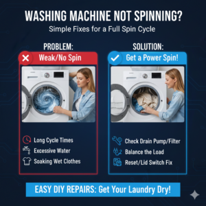 How to Solve Slow Washing Machine Spin Cycle Problems