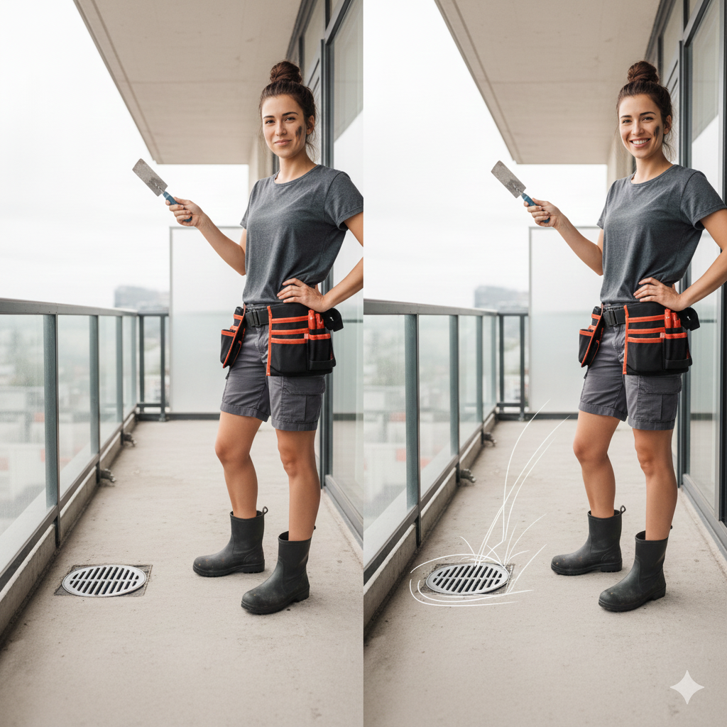 Solving Balcony Water Pooling Problems