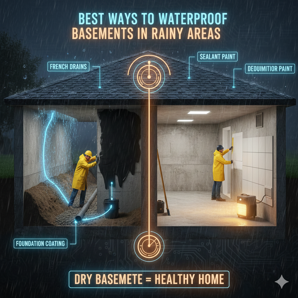 Best Ways to Waterproof Basements in Rainy Areas