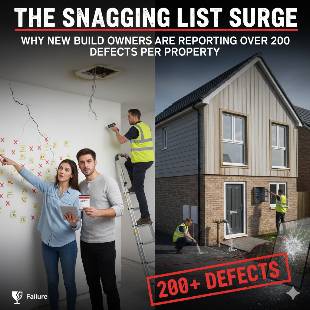 The Snagging List Surge: Why New Build Owners Are Reporting Over 200 Defects Per Property