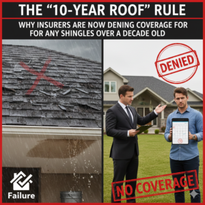 The “10-Year Roof” Rule: Why Insurers Are Now Denying Coverage for Any Shingles Over a Decade Old