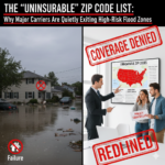 The “Uninsurable” ZIP Code List: Why Major Carriers Are Quietly Exiting High-Risk Flood Zones