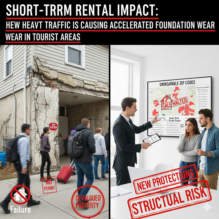 Short-Term Rental Impact: How Heavy Foot Traffic Is Causing Accelerated Foundation Wear in Tourist Areas