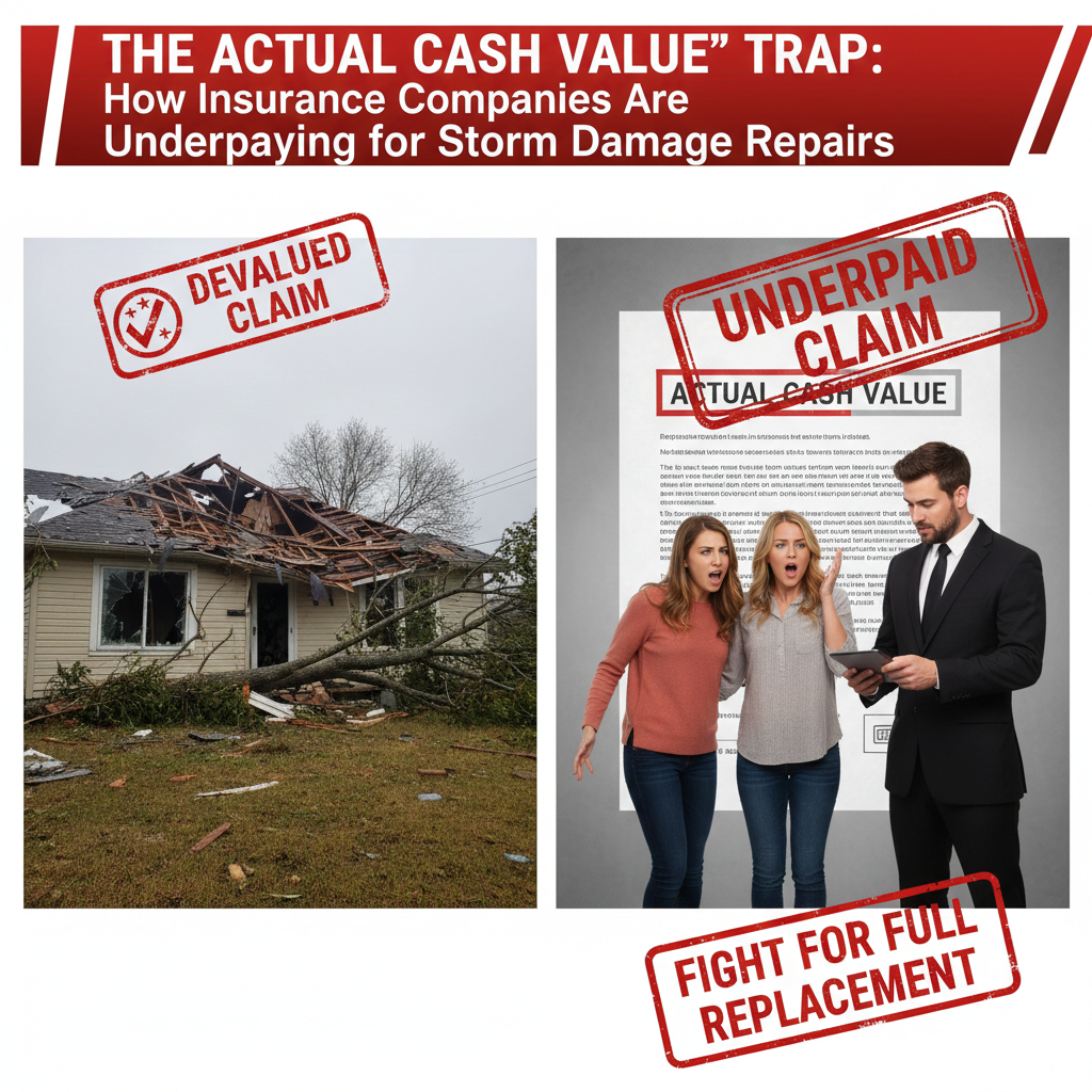 The “Actual Cash Value” Trap: How Insurance Companies Are Underpaying for Storm Damage Repairs