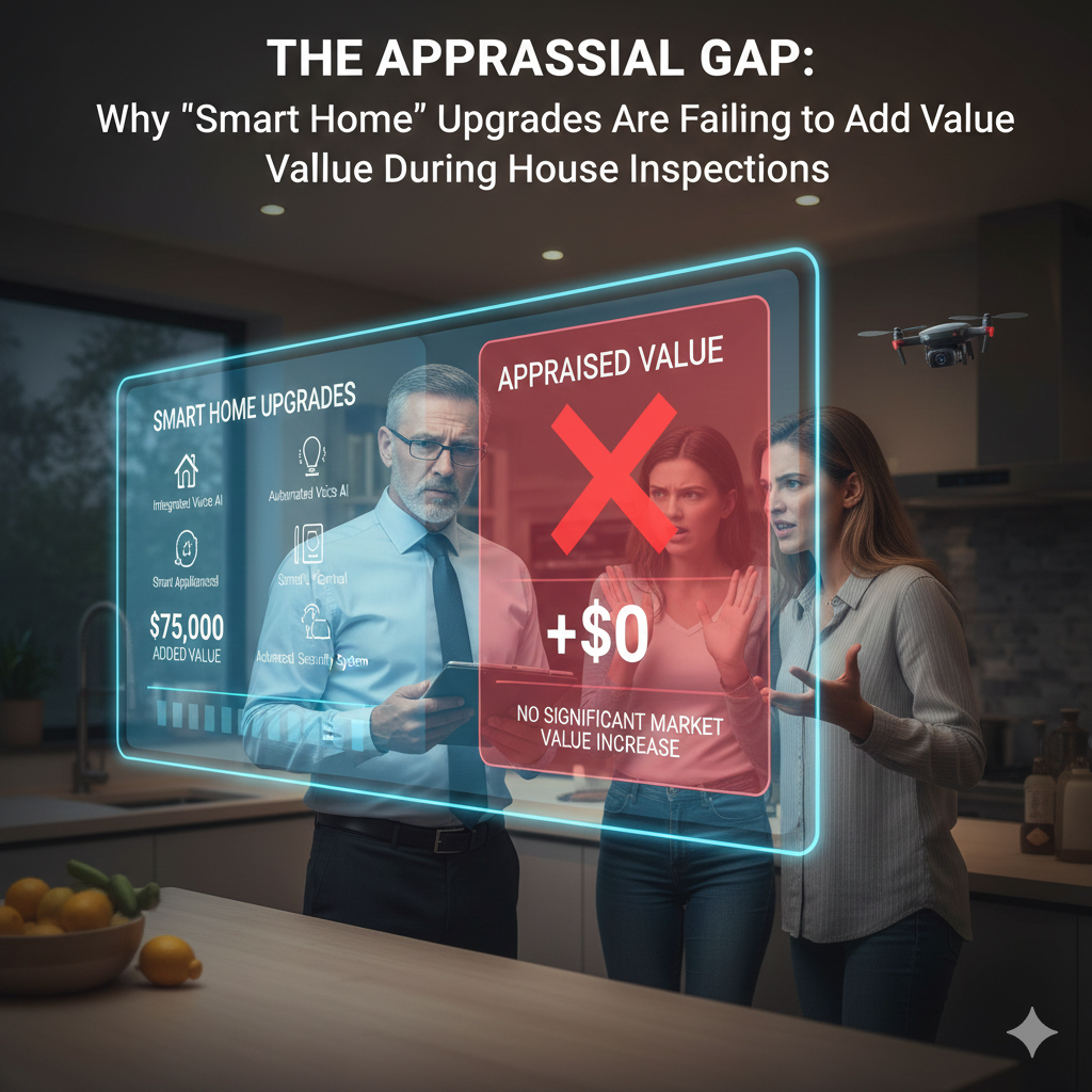 The Appraisal Gap: Why “Smart Home” Upgrades Are Failing to Add Value During House Inspections