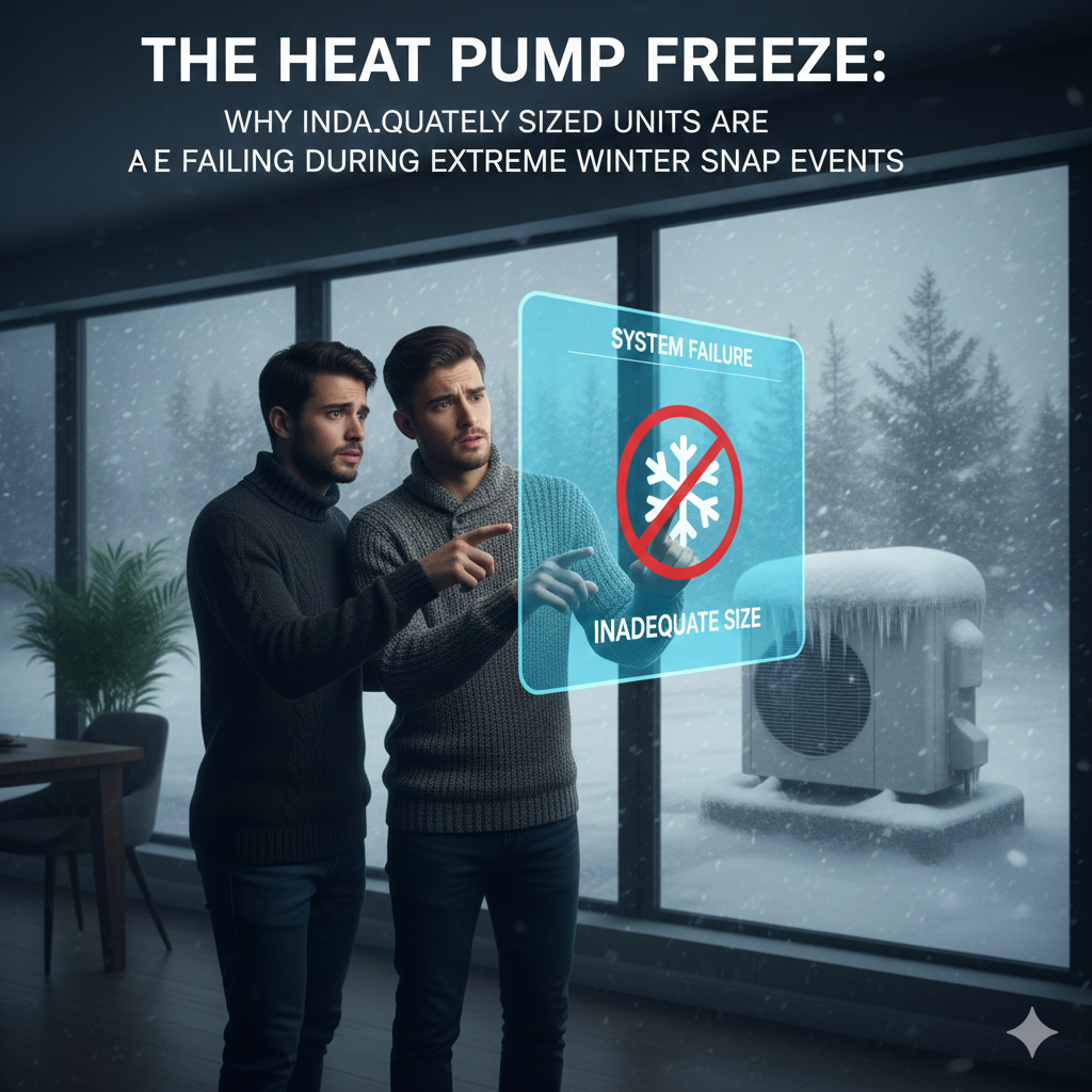 The Heat Pump Freeze: Why Inadequately Sized Units Are Failing During Extreme Winter Snap Events