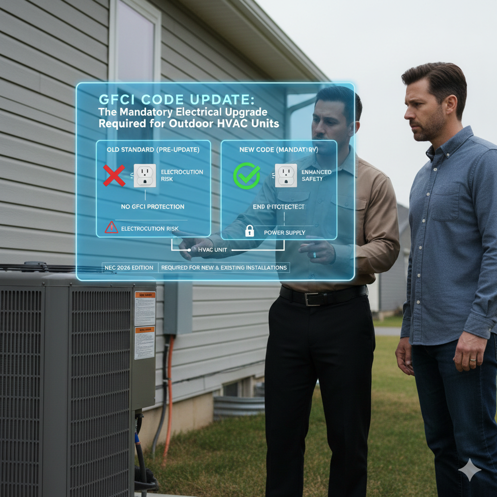 GFCI Code Update: The Mandatory Electrical Upgrade Required for Outdoor HVAC Units