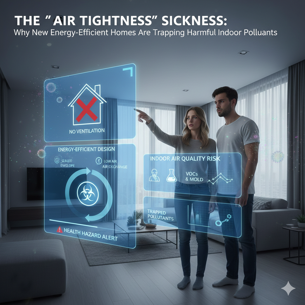 The “Air Tightness” Sickness: Why New Energy-Efficient Homes Are Trapping Harmful Indoor Pollutants