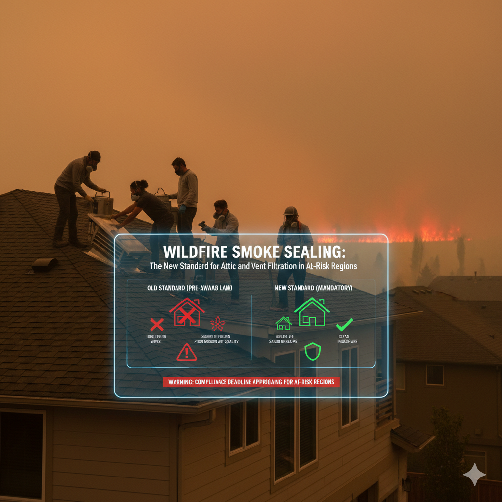 Wildfire Smoke Sealing: The New Standard for Attic and Vent Filtration in At-Risk Regions