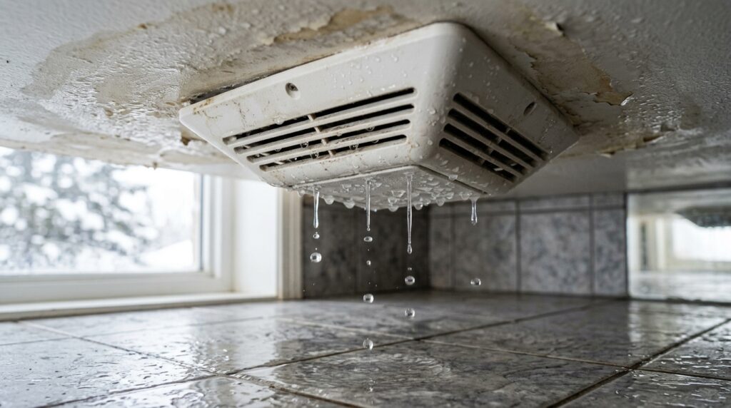 Why Your Bathroom Exhaust Fan is Dripping Water During Winter (And How to Stop It)