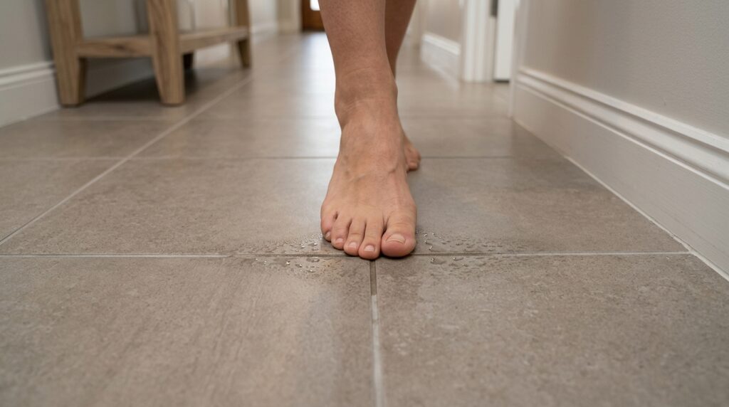 Diagnosing Random Warm Spots on Your Floor (And When It Signals a Slab Leak)