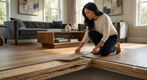 Identifying Subfloor Delamination Beneath Intact Vinyl Plank Flooring