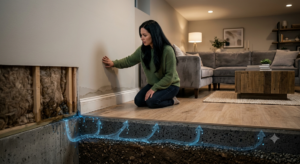 Diagnosing Weeping Baseboards: Capillary Draw from Unsealed Concrete Slabs