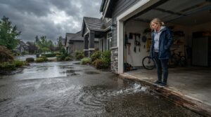 How Improperly Graded Driveways Accelerate Garage Sill Plate Rot