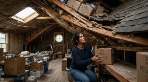 Identifying Structural Creep in Overloaded Attic Rafters