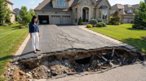 Identifying Asphalt Driveway Alligator Cracking Caused by Subgrade Failure