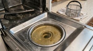 Why Dishwasher Sump Basins Retain Standing Water Despite Clean Drain Filters and Hoses